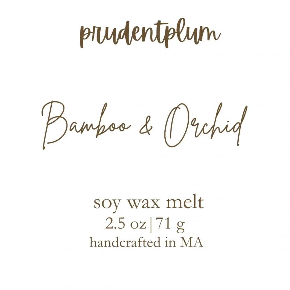 Bamboo & Orchid Soy Wax Melt  2.5 oz | Melts For Wax Warmer Clamshell